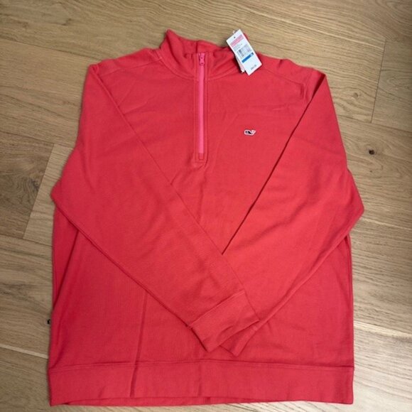 Vineyard Vines Pique Knit 1/4 Zip Pullover - NWT - Size XL - Picture 1 of 3
